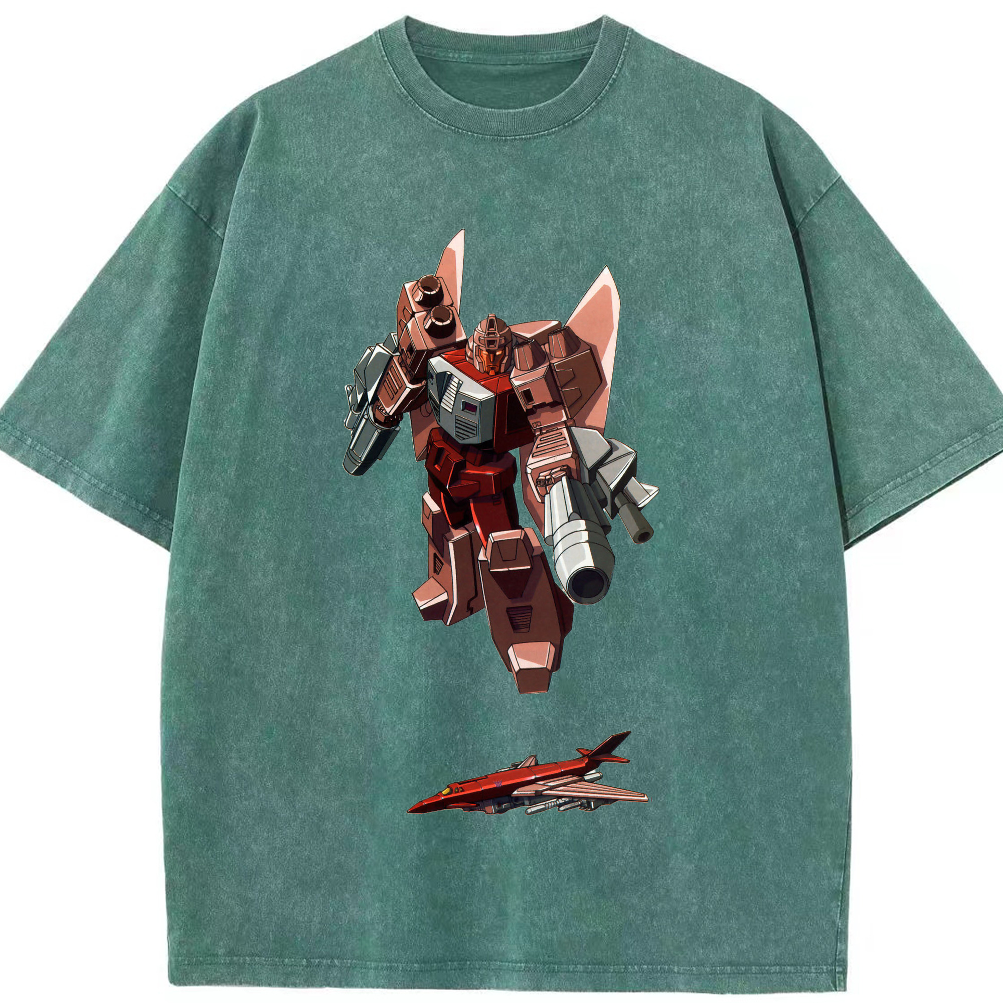 （画像用）  綿100% ヴィンテージ風 半袖Tシャツ（フロントプリント）